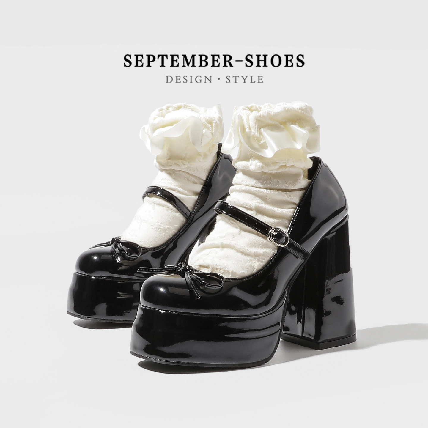 Japanese Tea - Chaussures Lolita Marie Jane pour femmes,