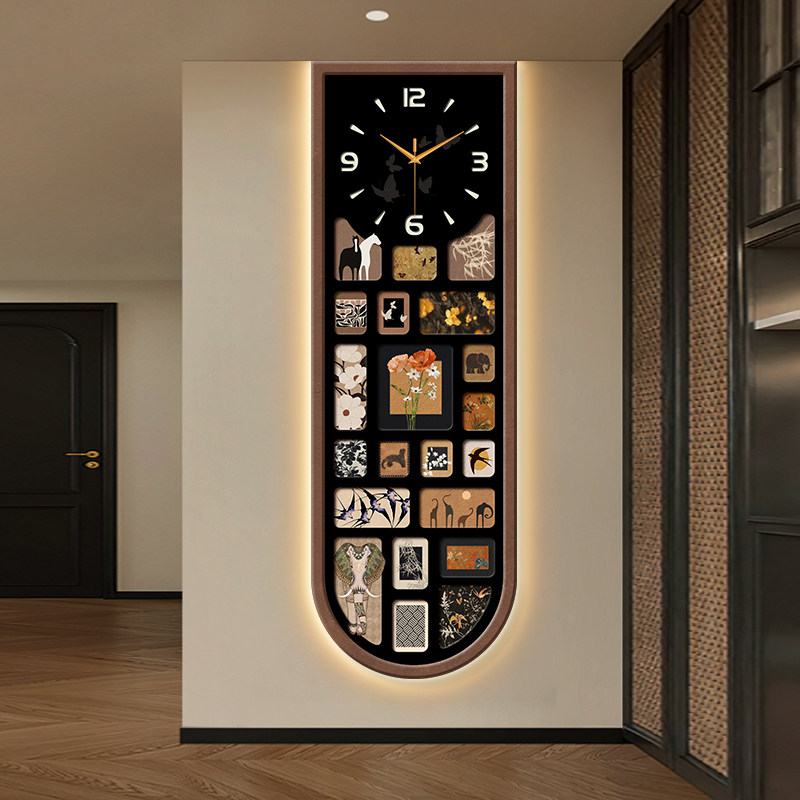Japanese Luxury Lifestyle - Horloge murale de sécurité verticale, style