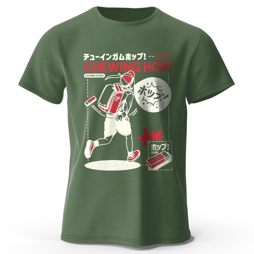 T-shirt imprimé dessiné à la m - Japanese Snacks avis et prix