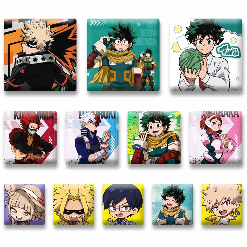 Badge carré Ochaco Izuku Shoto - Furoshiki avis et prix
