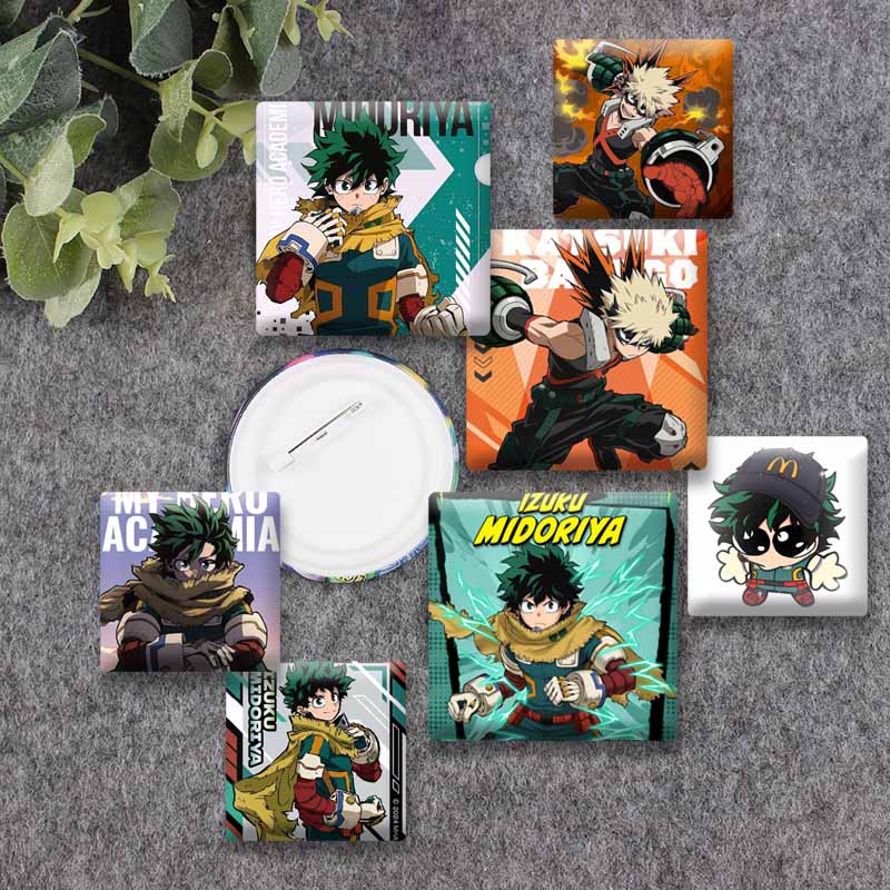 Badge carré Ochaco Izuku Shoto - Furoshiki avis et prix