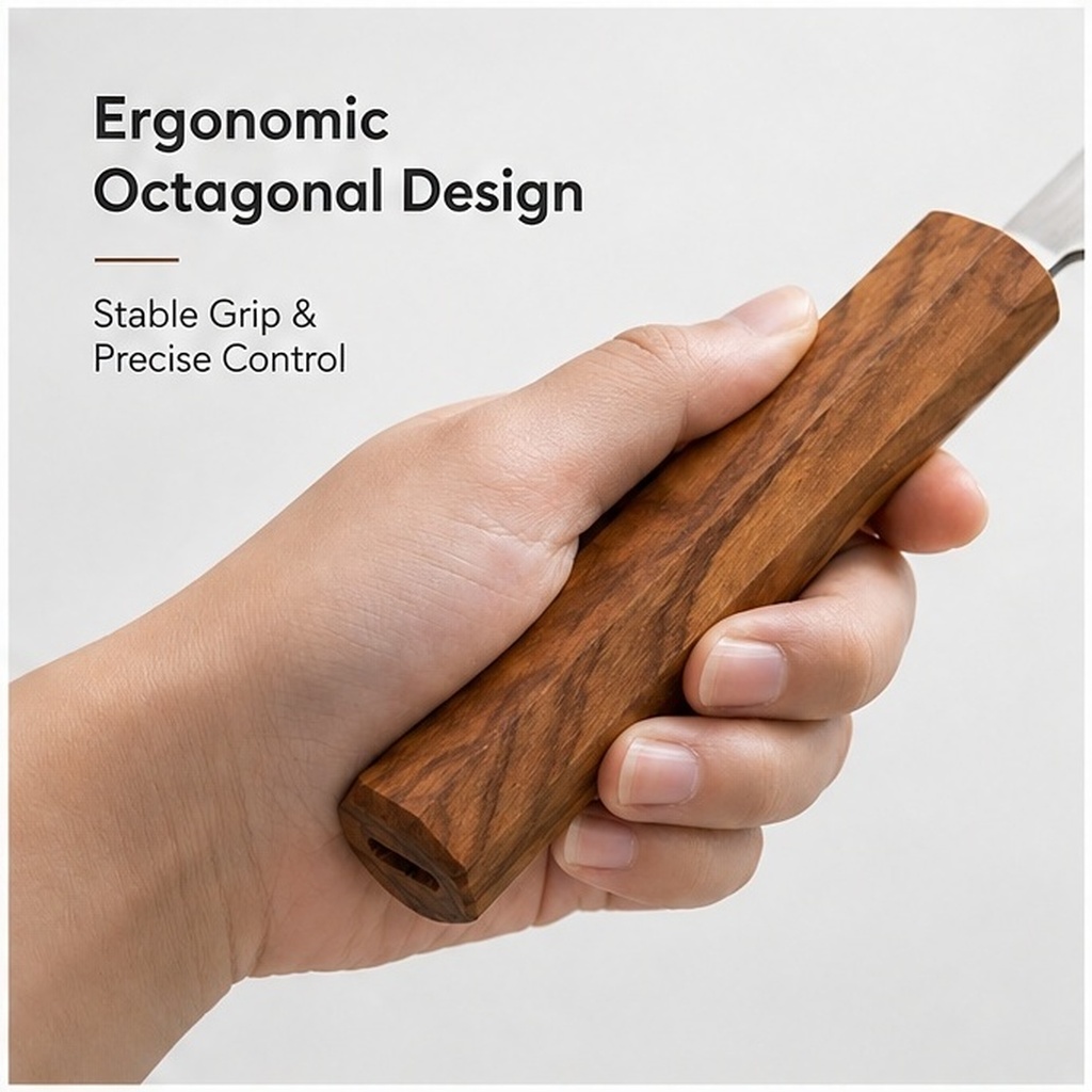 Manche octogonal en bois pour  - Japanese Knife avis et prix